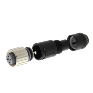 Sensor connector, M12, female, straight for DC type.