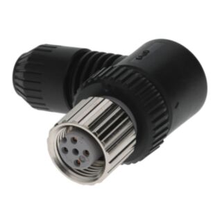 Female connector DC kabel diameter 6 mm haaks  schroef