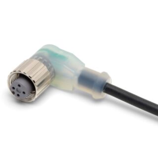378104-Sensor cable, M12 right-angle socket (female), 4-poles, A coded