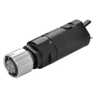 Sensor-Steckverbinder, Buchse, M12, PVC, 4-polig, gerade, ICD-Verbindung