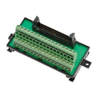 DIN-rail mounting terminal block, MIL34 socket, screw clamp, 34 points, general-purpose,slotted screw(rise up)