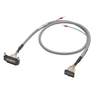 I/O connection cable, with shield connection, FCN24 to MIL20 for G70A-ZOC16-3 / G70A-ZIM16-5, 1 m.