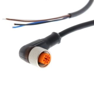 206571-Sensor cable, M12 right-angle socket (female), 4-poles, PUR cab