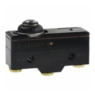382406-General purpose basic switch, short spring plunger, SPDT, 15 A,