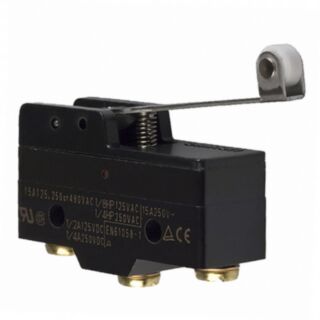377801-General purpose basic switch, hinge roller lever, SPDT, 15 A, s