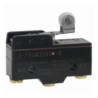144235-General purpose basic switch, short hinge roller lever, SPDT, 1