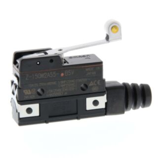 106681-General purpose basic switch, hinge roller lever, SPDT, 15 A, d