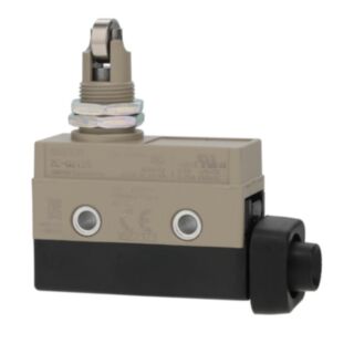 106332-Enclosed basic switch, panel mount cross roller plunger, SPDT,