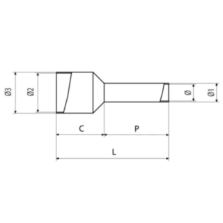 8020210-PKCT7508 INSULATED END S(PK=500)